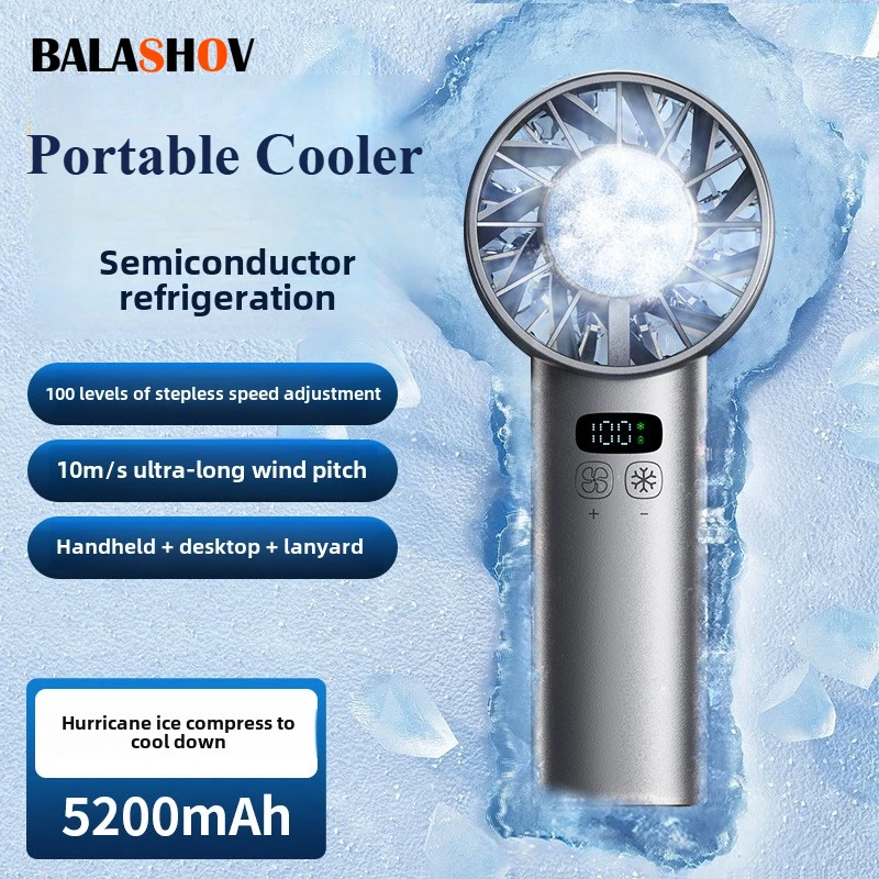 Outdoor Camping Fan - Buz kompresli yüksek hızlı soğutma fanlı
