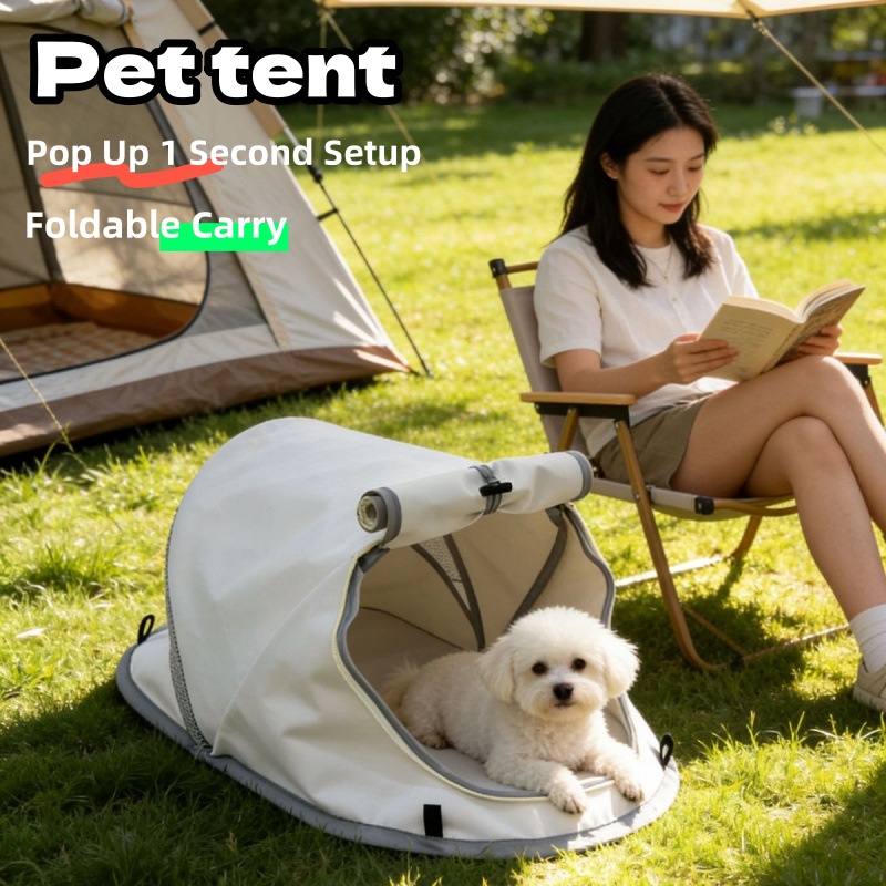Outdoor Camping Dog Fence - Taşınabilir Açılır Köpek Çadırı Güneş Korumalı