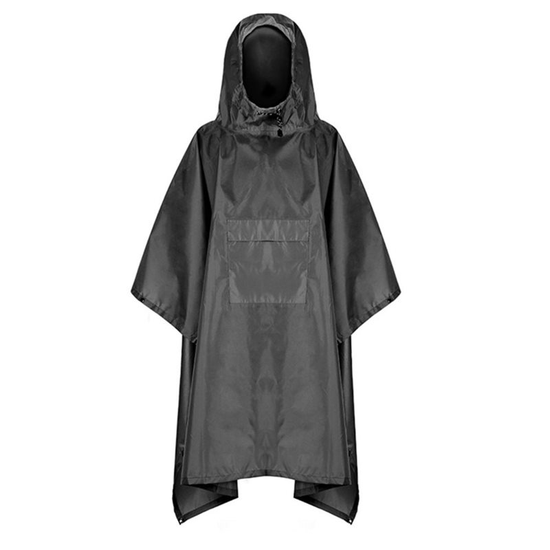 Camping Rain Poncho - AB34-Açık Hava Yağmurluğu Cepli Yağmurluk Ceket