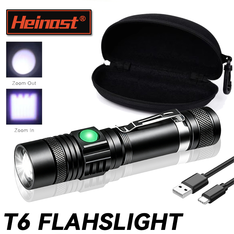 Outdoor Camping Adventures - T6 LED Şarj Edilebilir El Feneri,