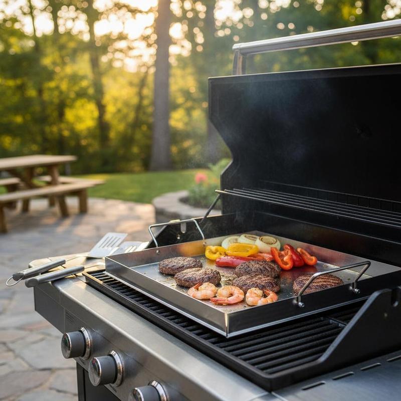 Outdoor Camping Kitchen - Evrensel Düz Üstlü Izgara 18x16 İnç