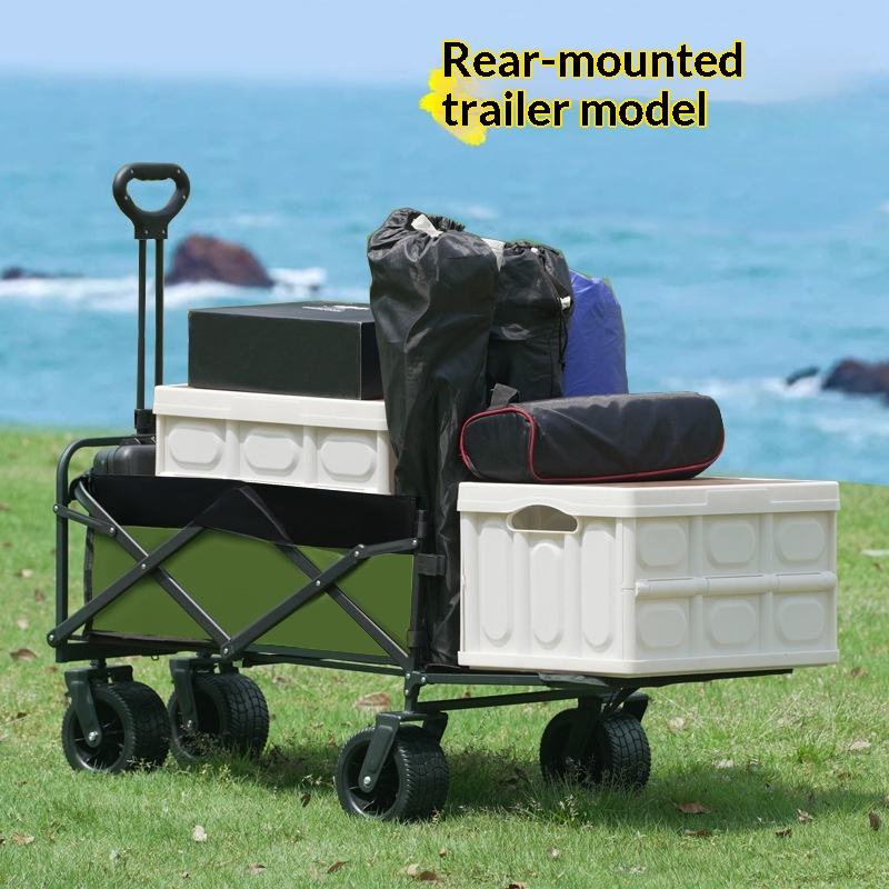 Outdoor Camping Table With Storage - Fabrika Satışı Dört Tekerlekli Platform Kamp