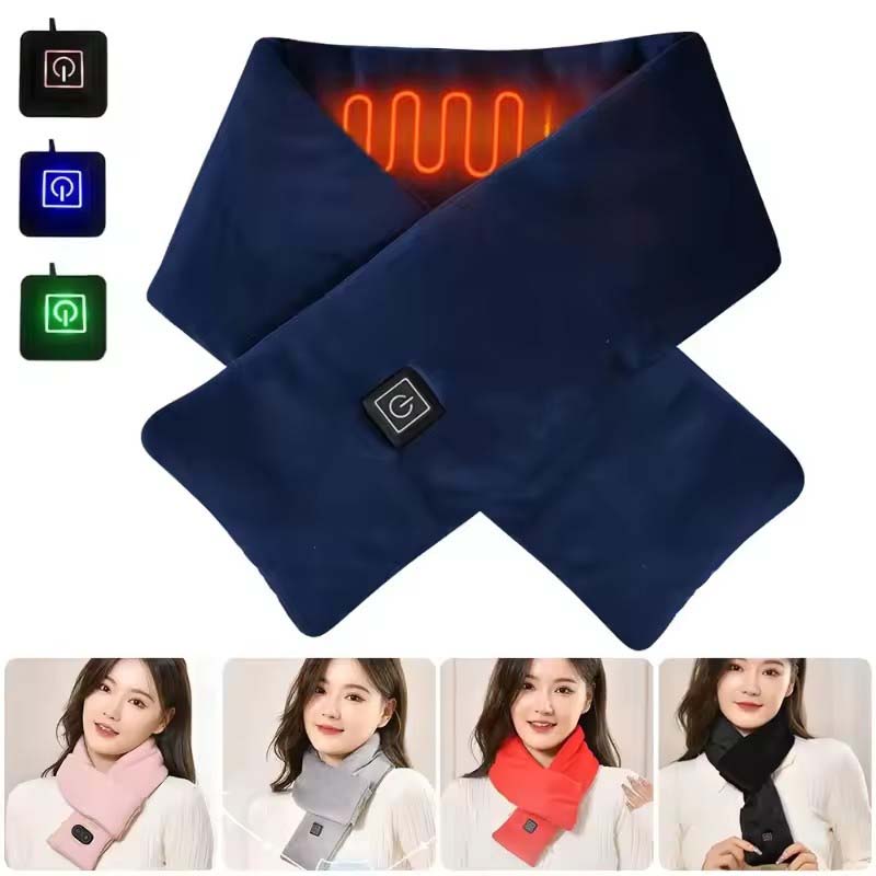 Outdoor Camping Gear - USB Kadın Erkek Isıtmalı Atkı Sıcaklık