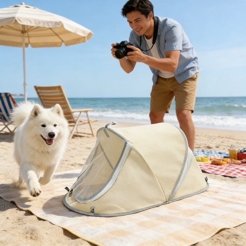 Outdoor Camping Dog Fence - Yeni Taşınabilir Açılır Köpek Çadırı Açık