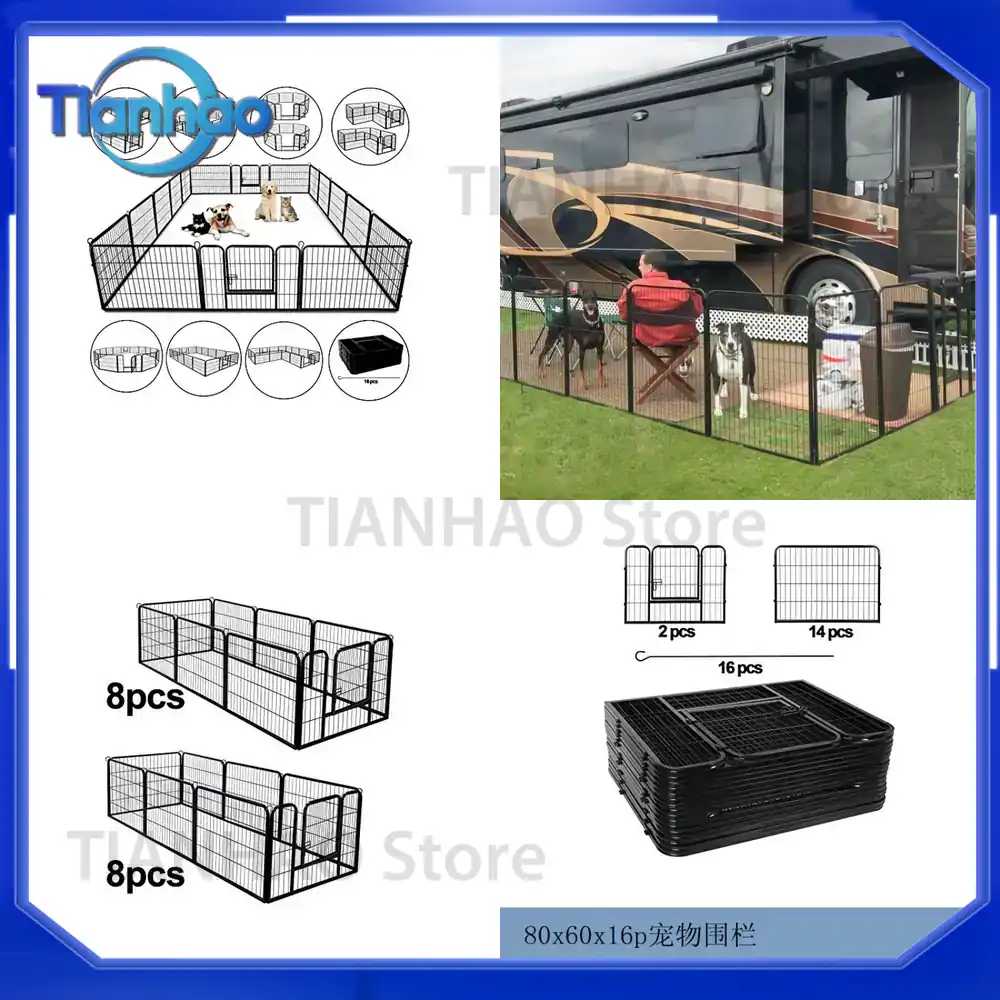 Outdoor Camping Dog Fence - Köpekler için İç ve Dış Mekan