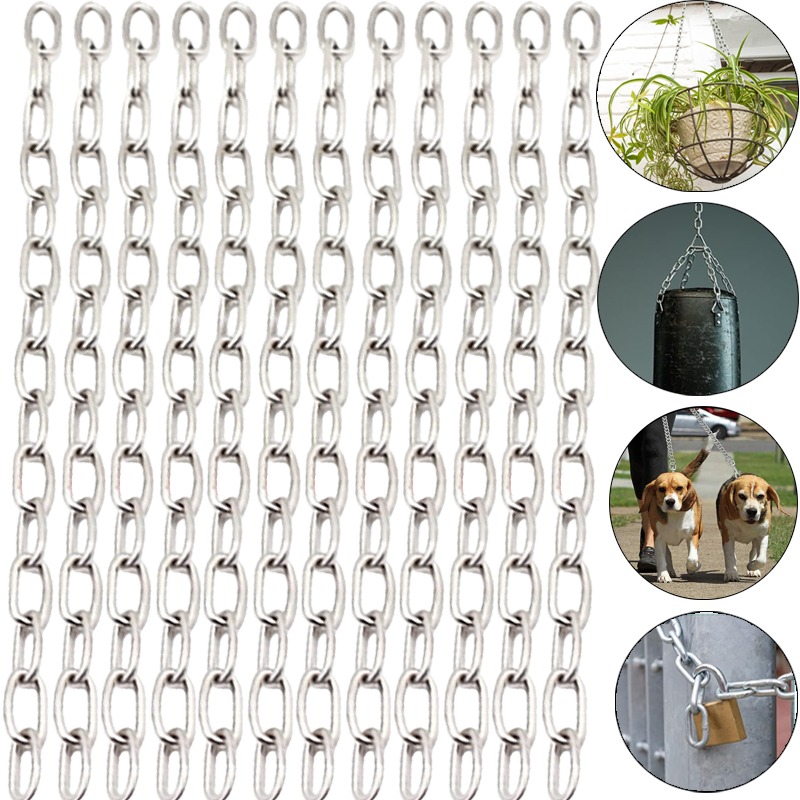 Outdoor Camping Dog Fence - Paslanmaz Çelik Zincirler Uzun Döngü Zinciri
