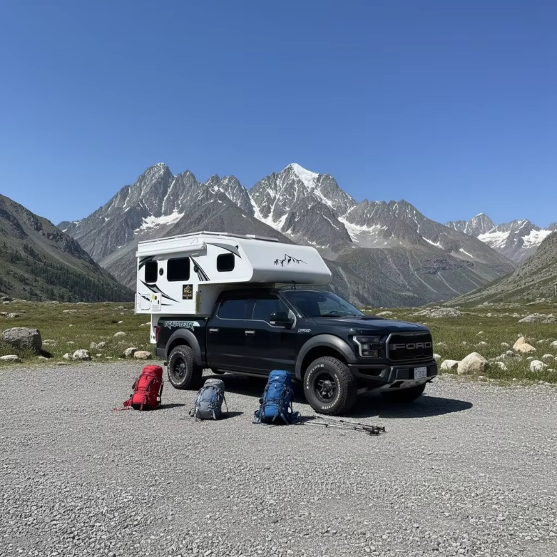 Camping Quad - 4x4 Dört Kişilik Pikap Karavanı Katlanabilir