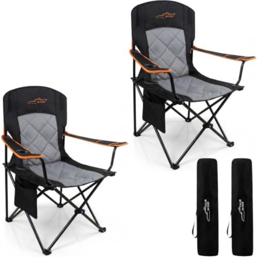 Camping Quad - Büyük Boy Yastıklı Kamp Sandalyesi 2'li