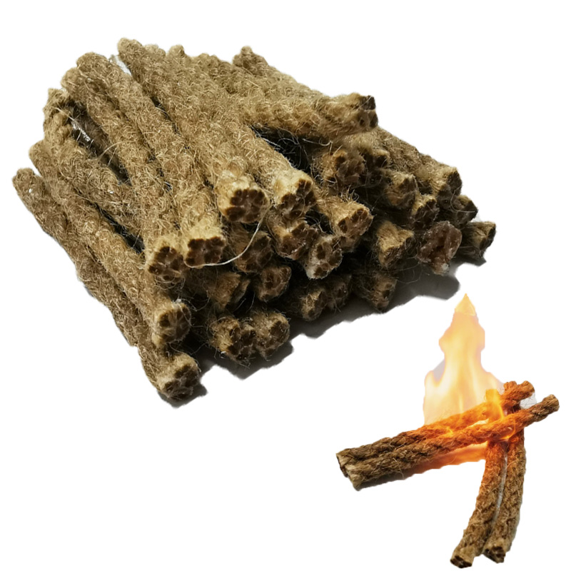 Outdoor Camping Stove Wood - Açık Hava Mini Balmumu Kenevir İpi