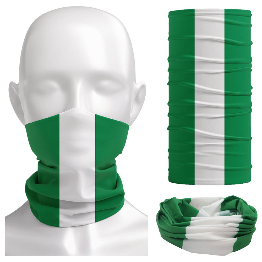 Outdoor Camping Gear - Nijerya Bayrağı Bandana Kadın Boyun Körüğü