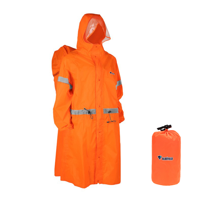 Camping Rain Poncho - Unisex Yansıtıcı Açık Hava Tırmanma Çantası
