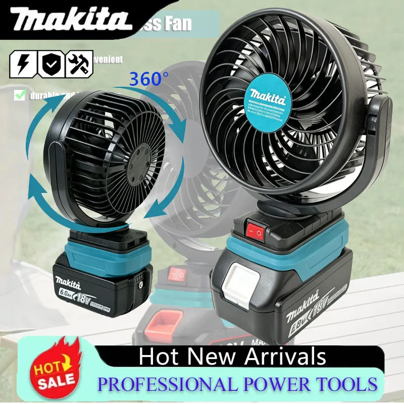Outdoor Camping Fan - Makita Akülü Kablosuz Şarj Edilebilir Fan