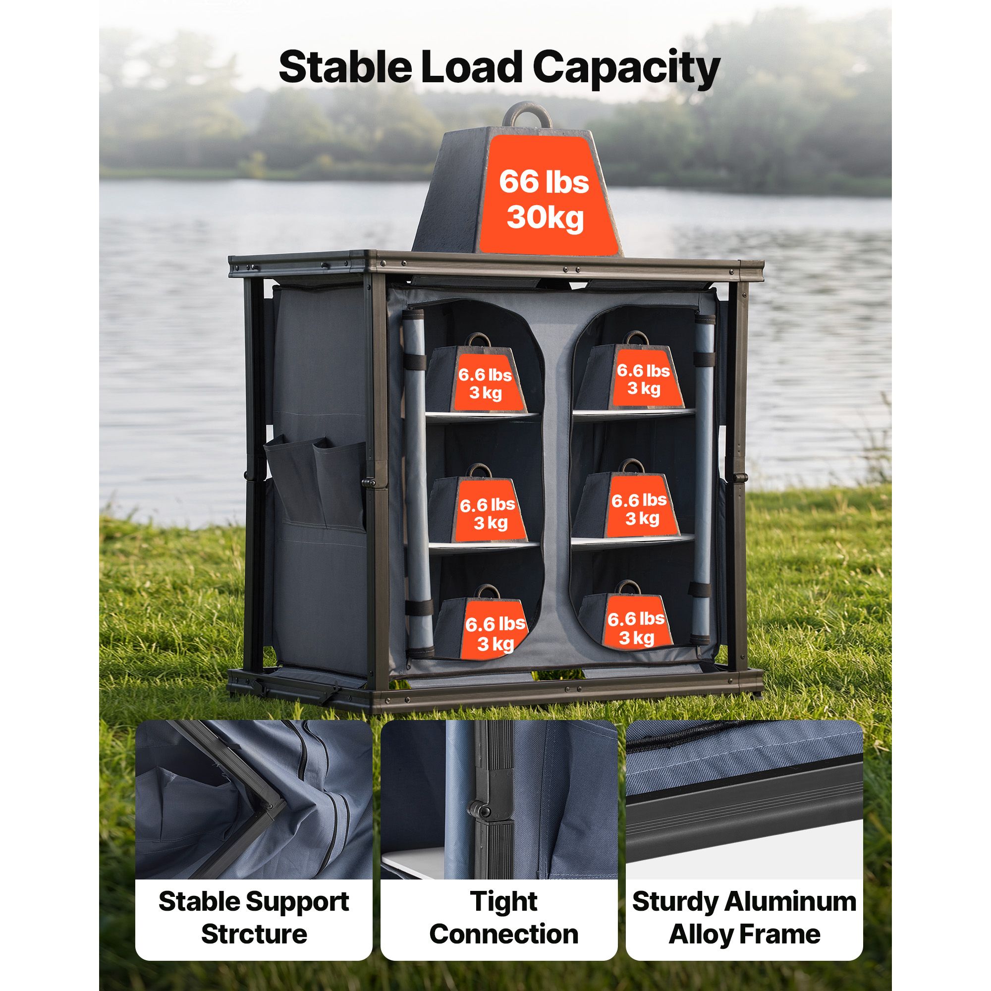 Katlanabilir Kamp Depolama Dol - Outdoor Camping Kitchen Setup incelemesi ve fiyatı