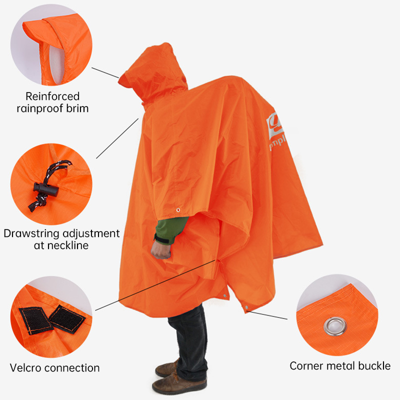 3 In 1 Su Geçirmez Yağmurluk H - Camping Rain Poncho incelemesi ve fiyatı