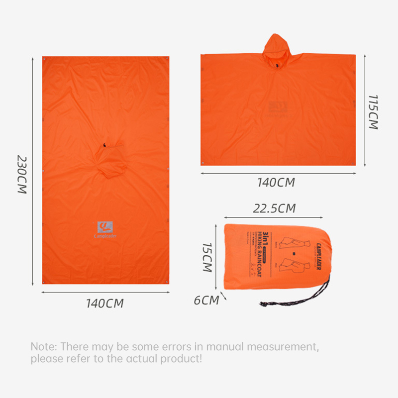 3 In 1 Su Geçirmez Yağmurluk H - Camping Rain Poncho incelemesi ve fiyatı