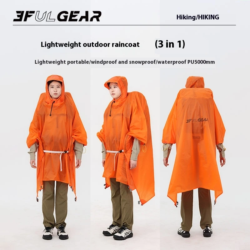 3F UL GEAR Ultralight Yürüyüş  - Camping Rain Poncho incelemesi ve fiyatı