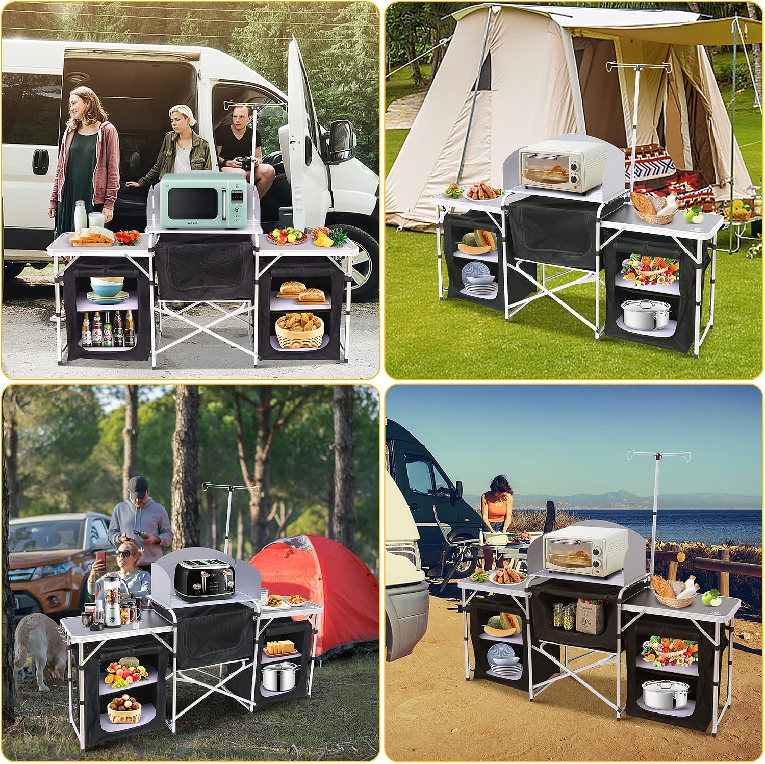 Katlanabilir Kamp Mutfak Masas - Outdoor Camping Kitchen Setup incelemesi ve fiyatı