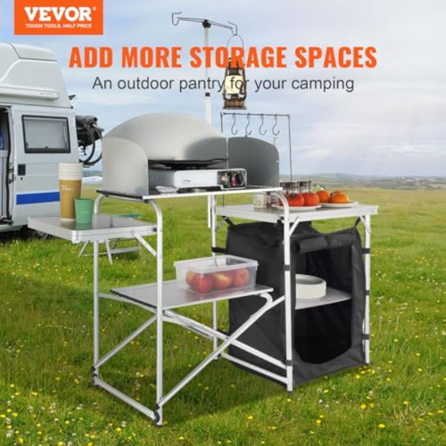 Kamp Mutfak Masası, Katlanabil - Outdoor Camping Table With Storage incelemesi ve fiyatı