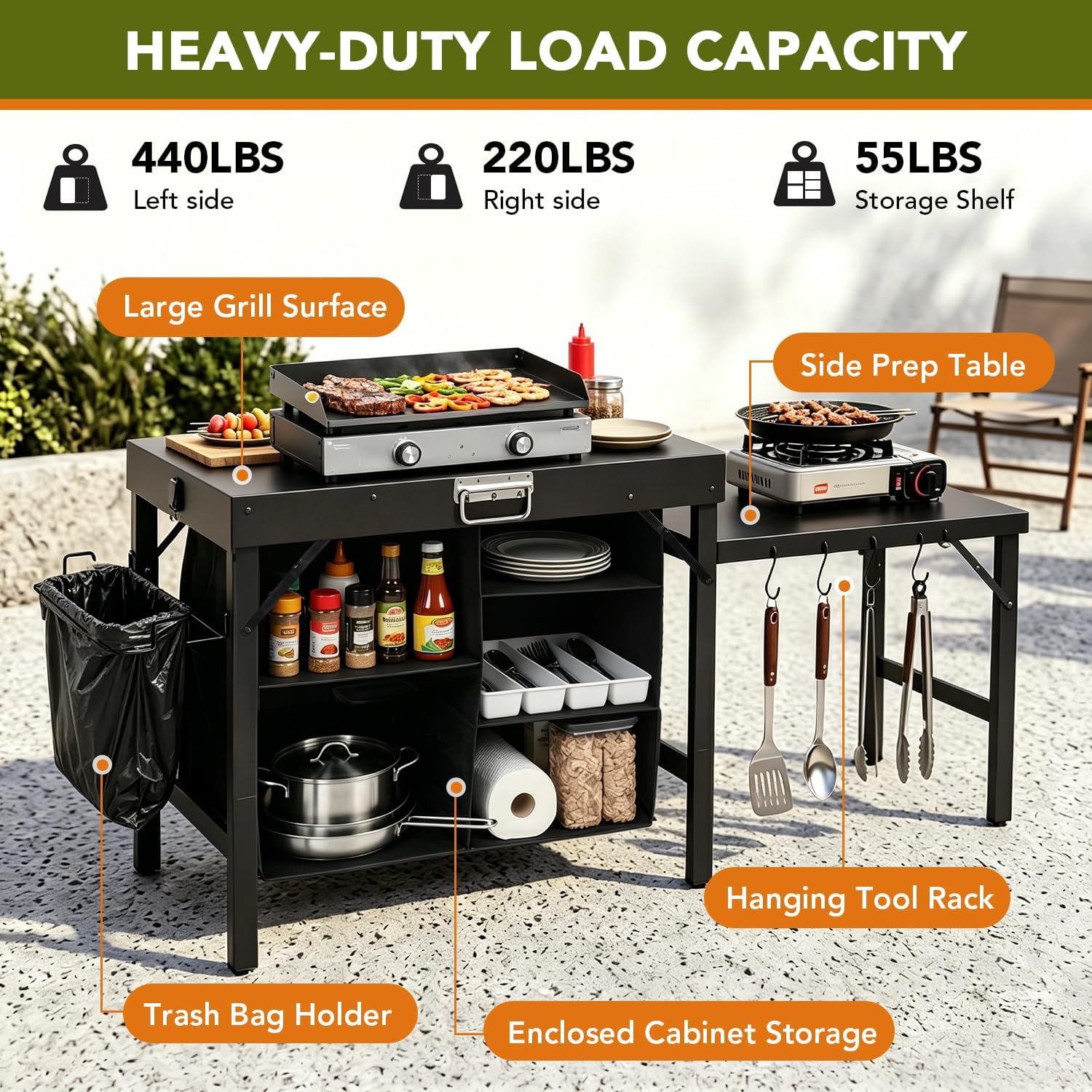 Taşınabilir Katlanabilir Izgar - Outdoor Camping Kitchen Setup incelemesi ve fiyatı