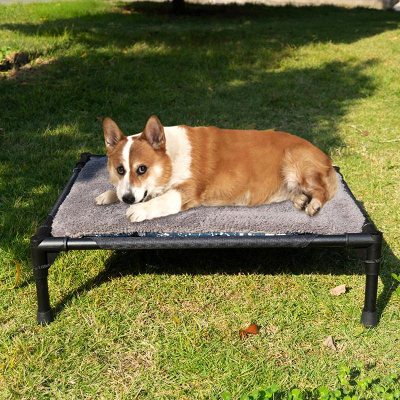Açık yükseltilmiş köpek yatağı - Outdoor Camping Dog Fence incelemesi ve fiyatı