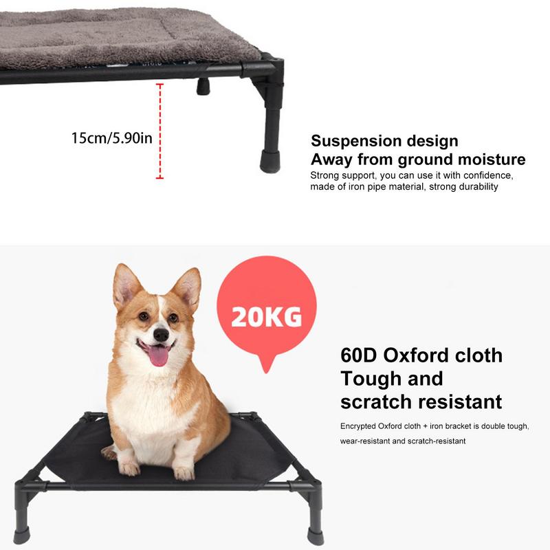 Açık yükseltilmiş köpek yatağı - Outdoor Camping Dog Fence incelemesi ve fiyatı