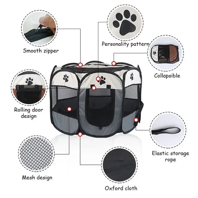 Taşınabilir Katlanabilir Sekiz - Outdoor Camping Dog Fence incelemesi ve fiyatı