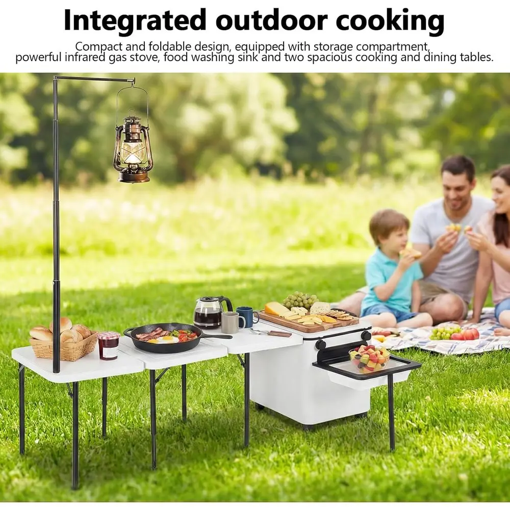 Katlanabilir Taşınabilir Açık  - Outdoor Camping Table With Storage incelemesi ve fiyatı