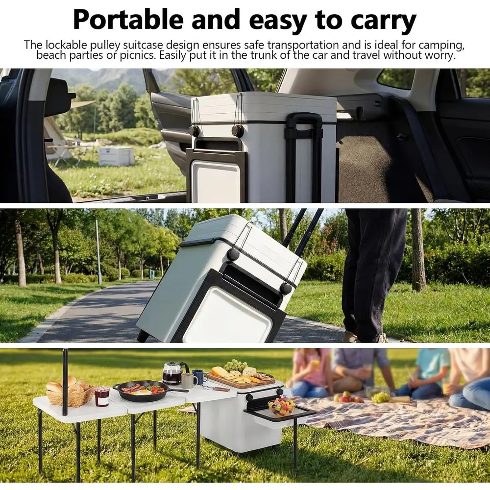 Katlanabilir Taşınabilir Açık  - Outdoor Camping Table With Storage incelemesi ve fiyatı