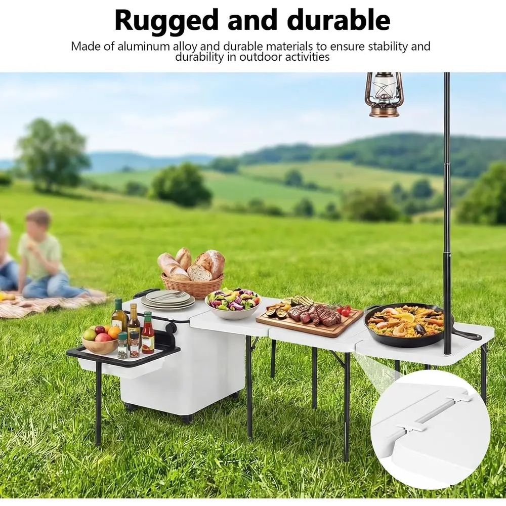 Katlanabilir Taşınabilir Açık  - Outdoor Camping Table With Storage incelemesi ve fiyatı
