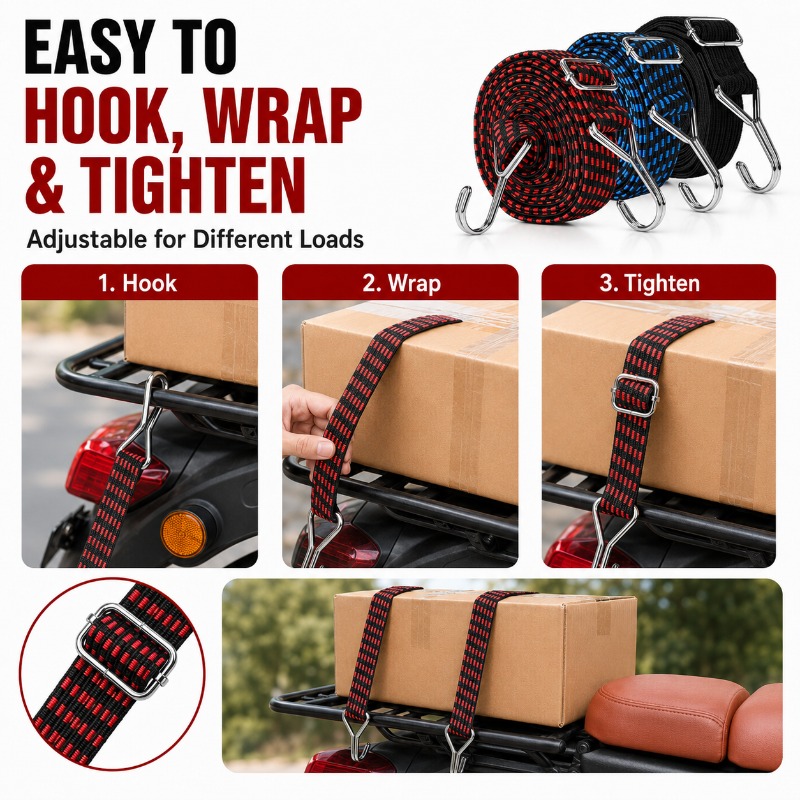 3 cm Geniş Elastik Kargo Kayış - Camping Rope incelemesi ve fiyatı