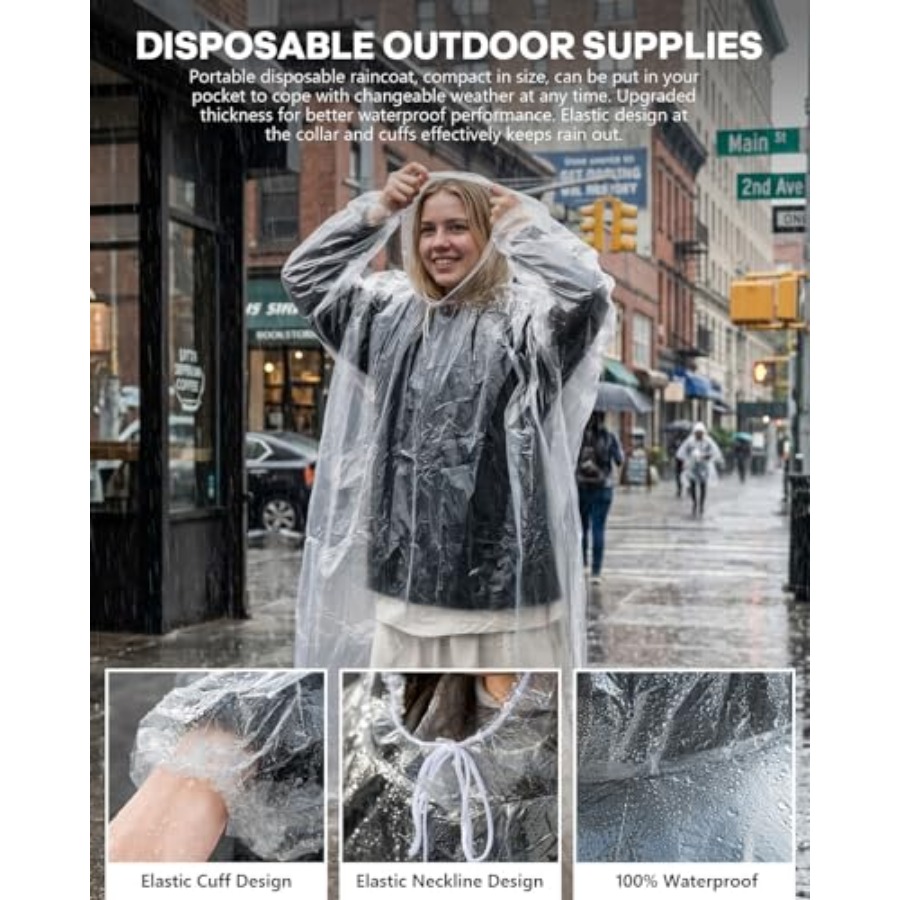 Tek Kullanımlık Yağmurluklar,  - Camping Rain Poncho incelemesi ve fiyatı