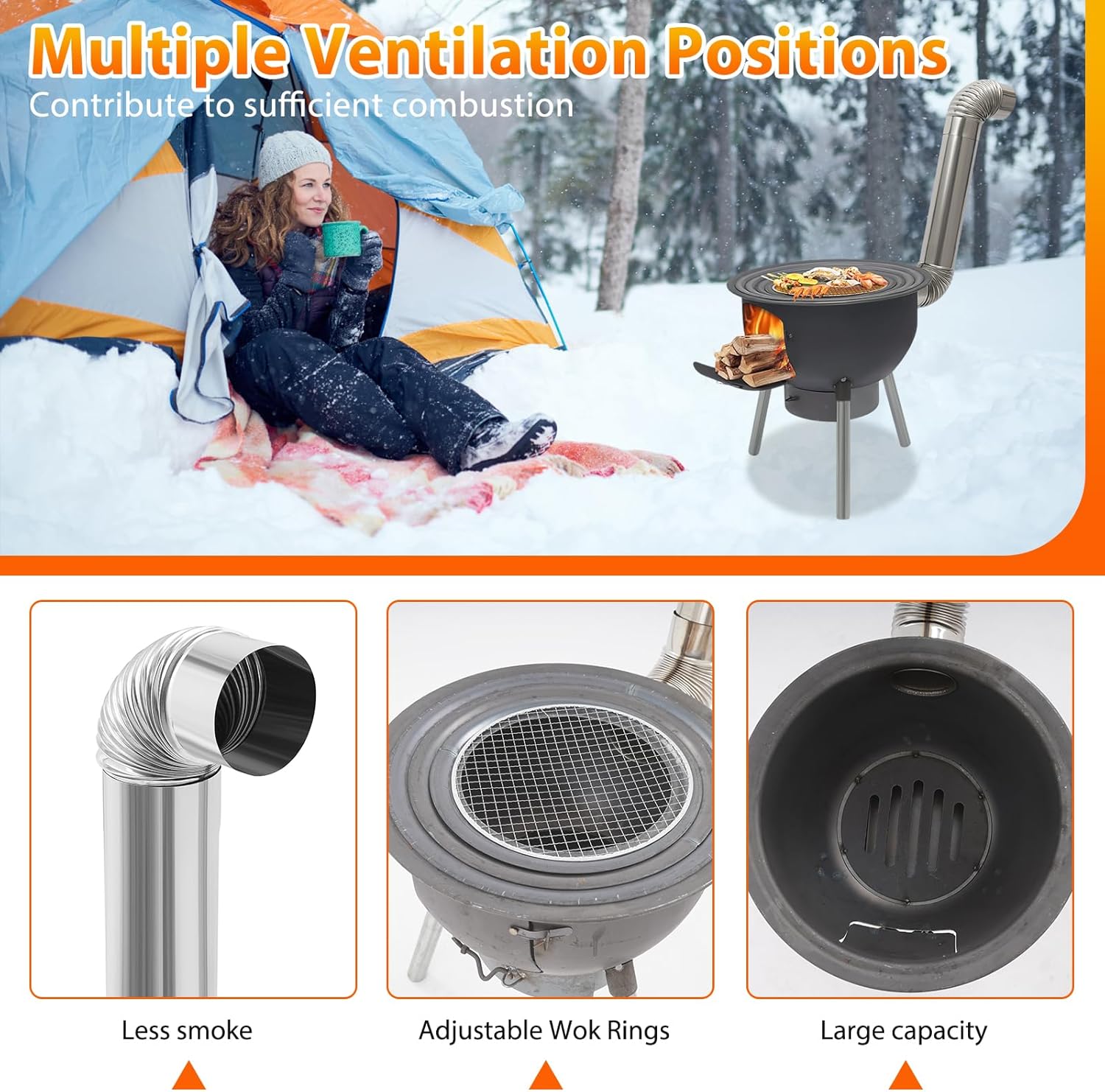Kamp ve Yürüyüş İçin Taşınabil - Outdoor Camping Stove Wood incelemesi ve fiyatı