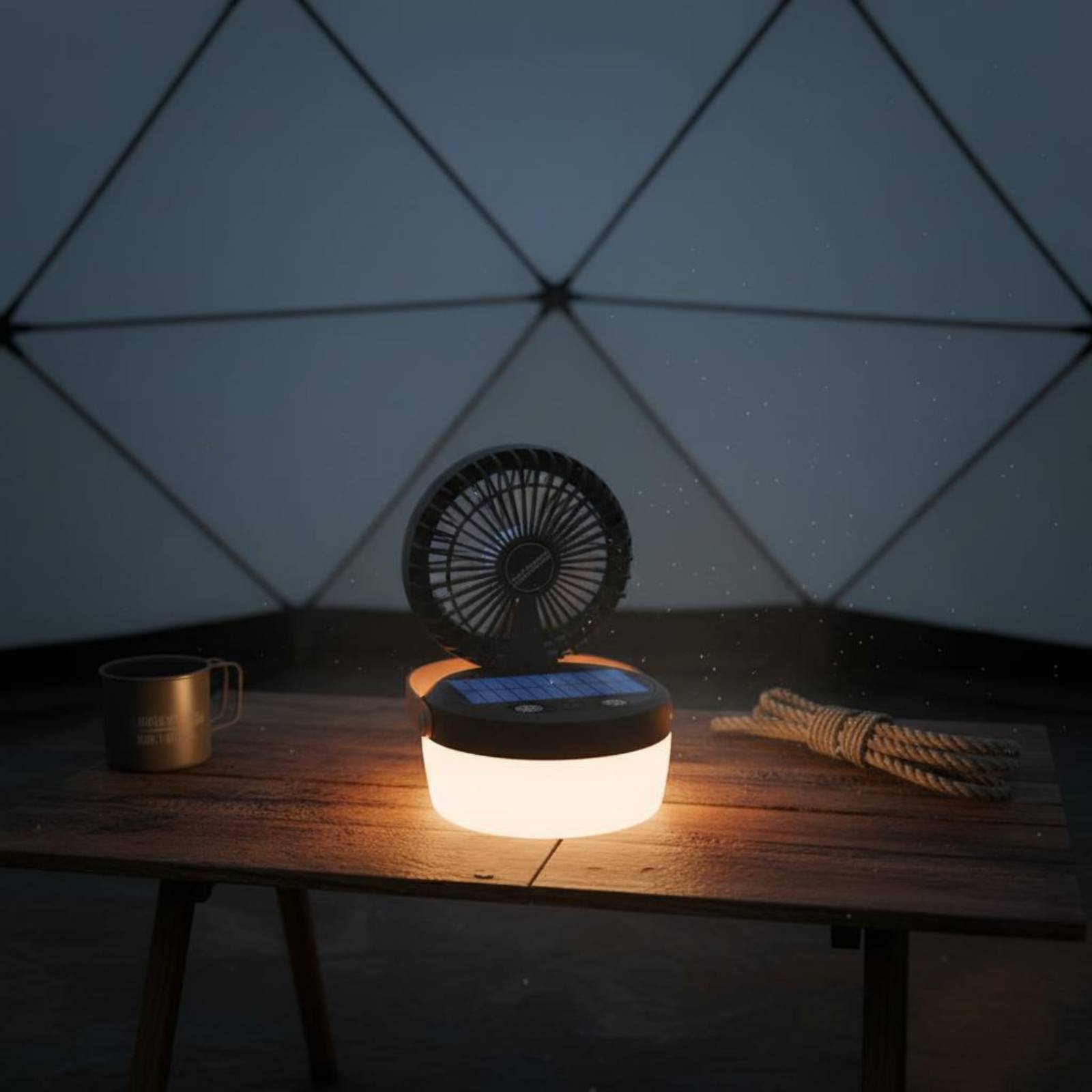 Güneş Enerjili Kamp Fanı Fener - Outdoor Camping Fan incelemesi ve fiyatı