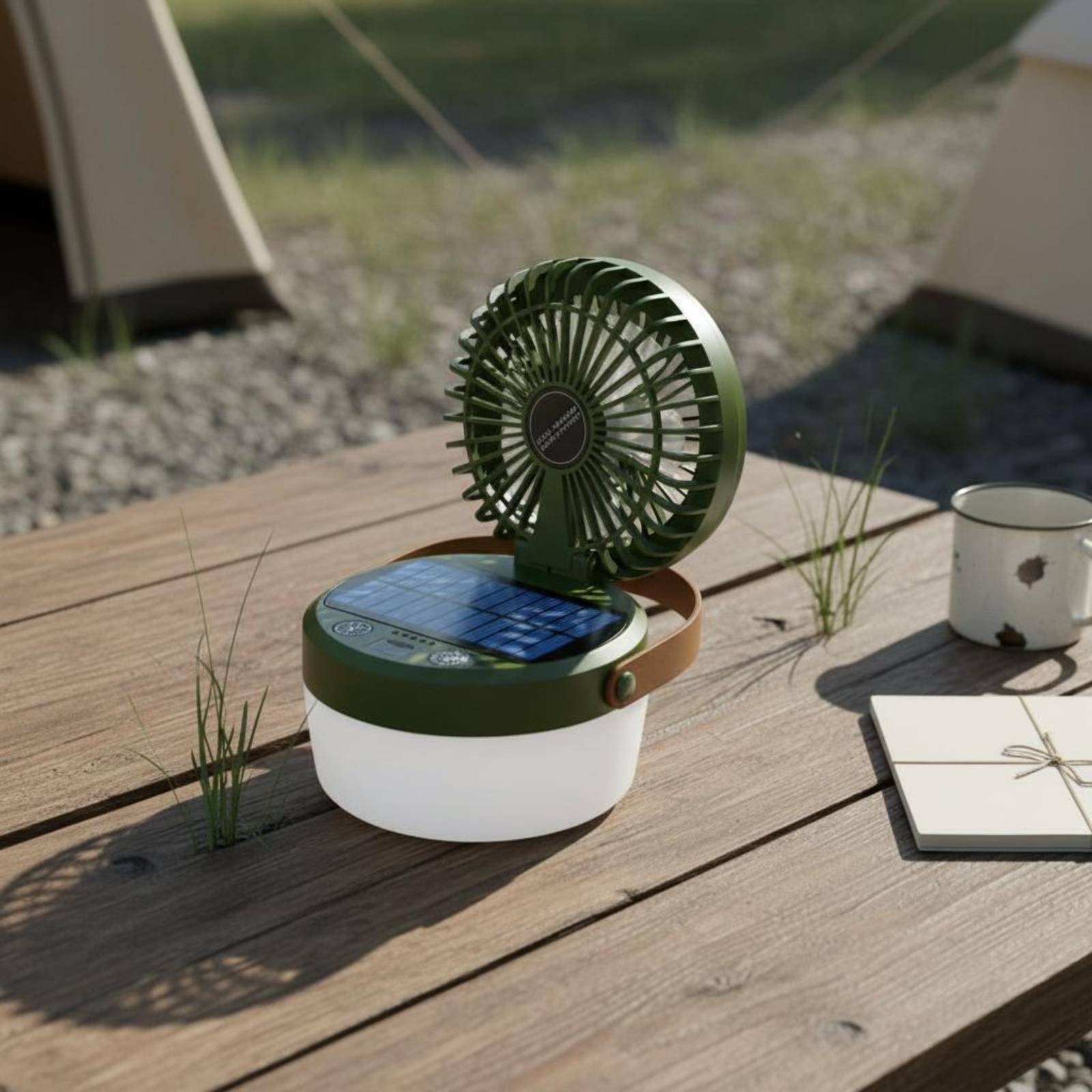 Güneş Enerjili Kamp Fanı Fener - Outdoor Camping Fan incelemesi ve fiyatı