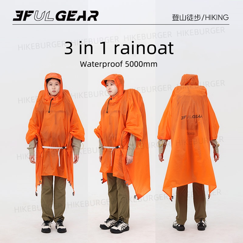3F UL GEAR 3 In1 Yağmur Panço  - Camping Rain Poncho incelemesi ve fiyatı