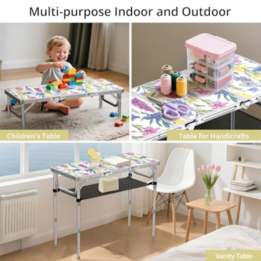 3 ft Katlanır Kamp Masası, Sak - Outdoor Camping Table With Storage incelemesi ve fiyatı