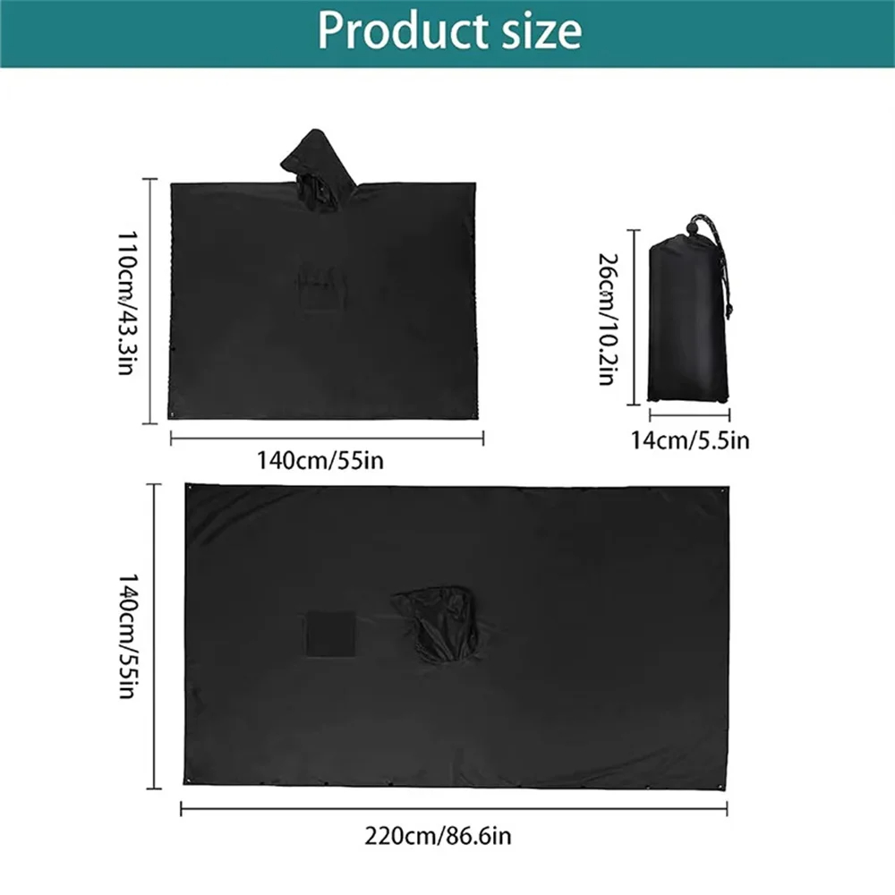 3 In 1 Açık Askeri Yağmurluk K - Camping Rain Poncho incelemesi ve fiyatı