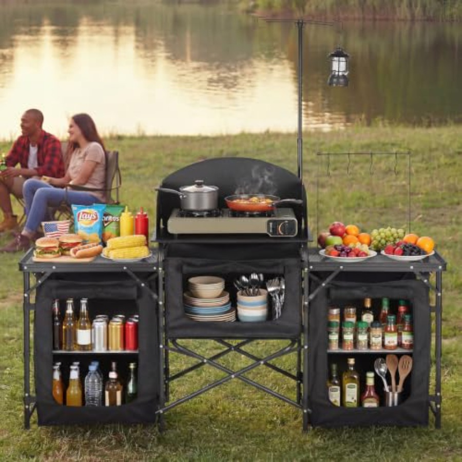 Katlanır Kamp Masası, Dış Meka - Outdoor Camping Kitchen Setup incelemesi ve fiyatı