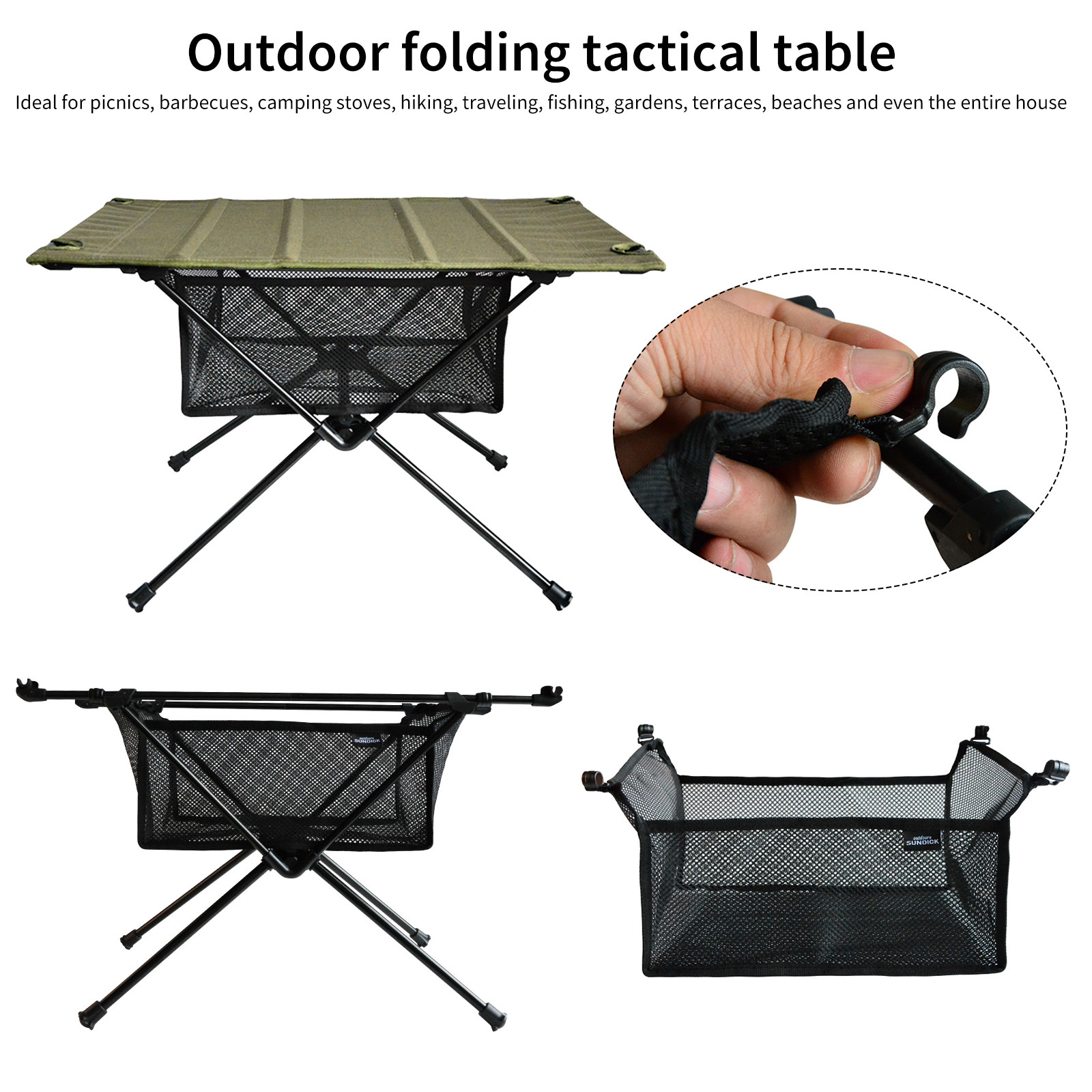 Örgü Sepet Organizatör Kamp Ka - Outdoor Camping Table With Storage incelemesi ve fiyatı