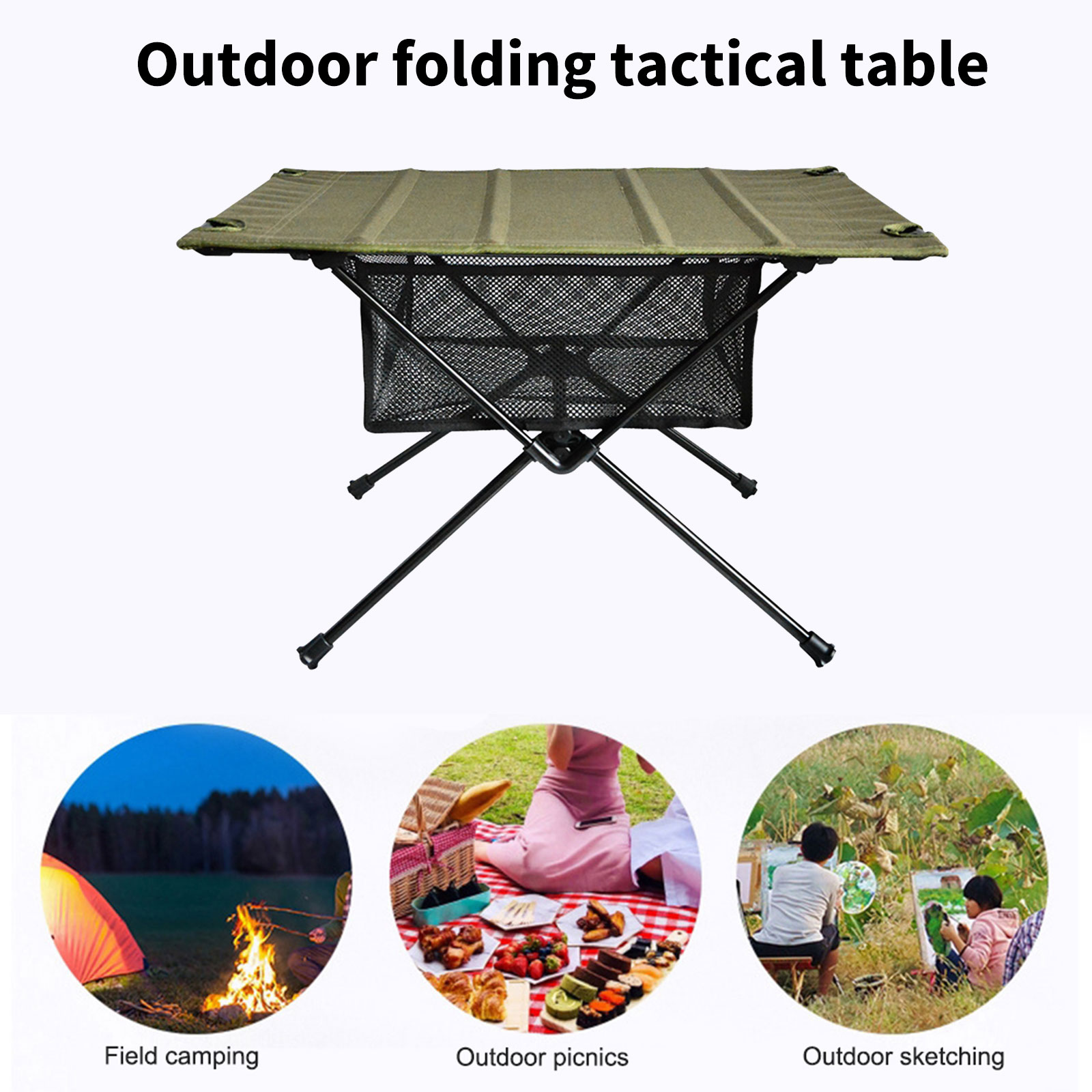 Örgü Sepet Organizatör Kamp Ka - Outdoor Camping Table With Storage incelemesi ve fiyatı