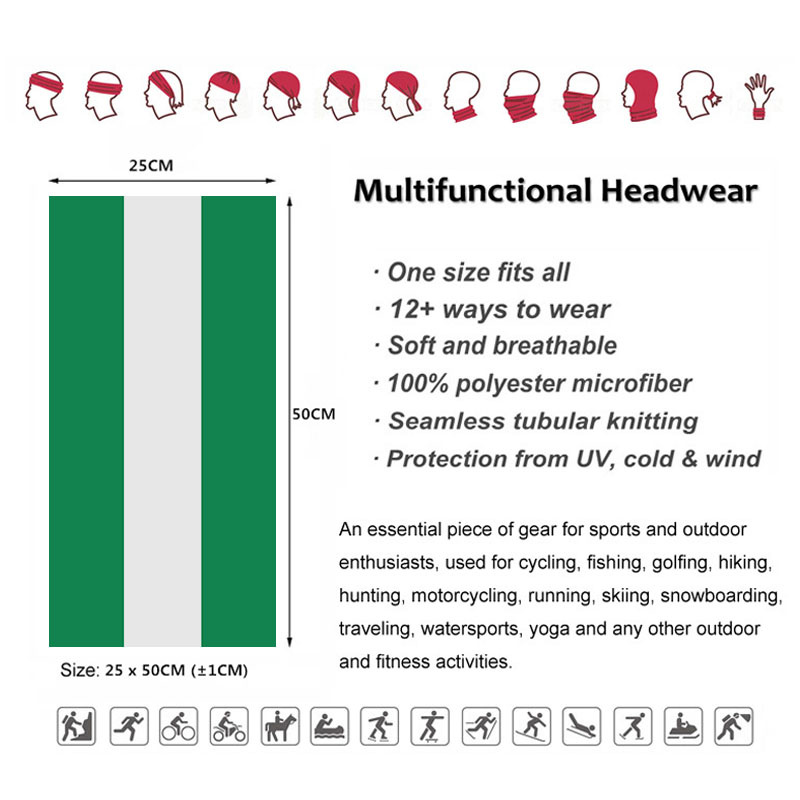 Nijerya Bayrağı Bandana Kadın  - Outdoor Camping Gear incelemesi ve fiyatı