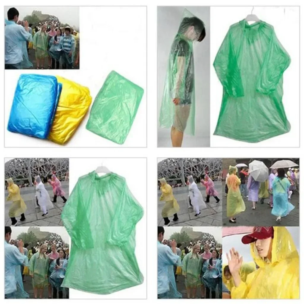 5/10 adet tek kullanımlık yağm - Camping Rain Poncho incelemesi ve fiyatı