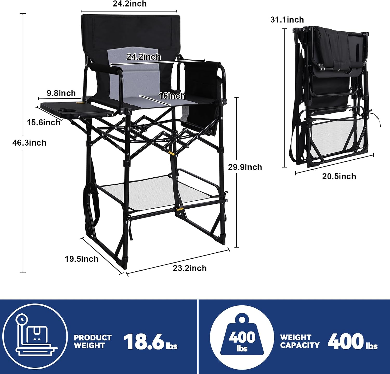 2'li Paket Ekstra Uzun Katlanı - Outdoor Camping Table With Storage incelemesi ve fiyatı