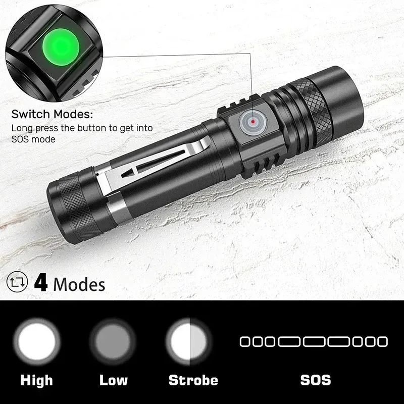 T6 LED Şarj Edilebilir El Fene - Outdoor Camping Adventures incelemesi ve fiyatı
