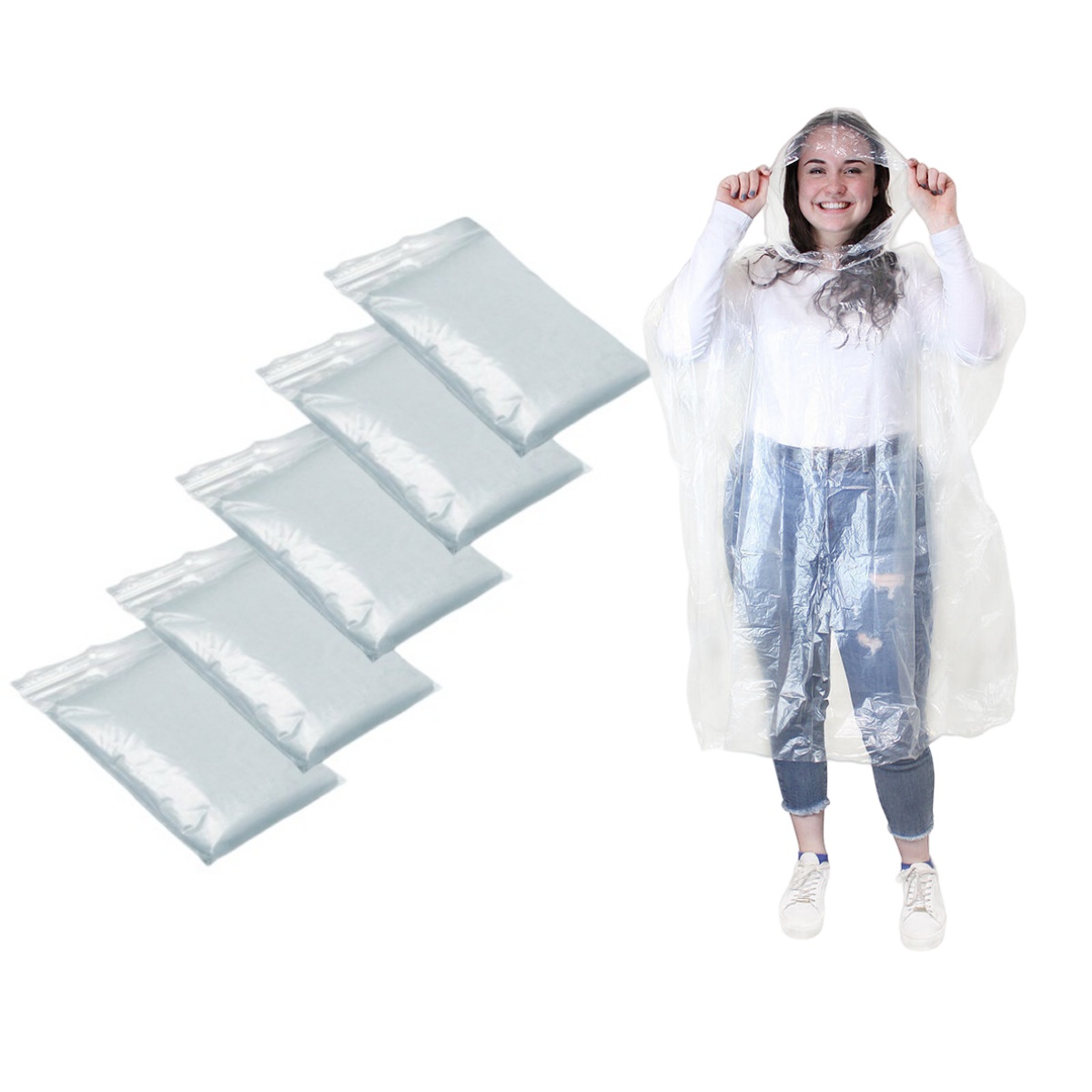 12 adet tek kullanımlık su geç - Camping Rain Poncho incelemesi ve fiyatı