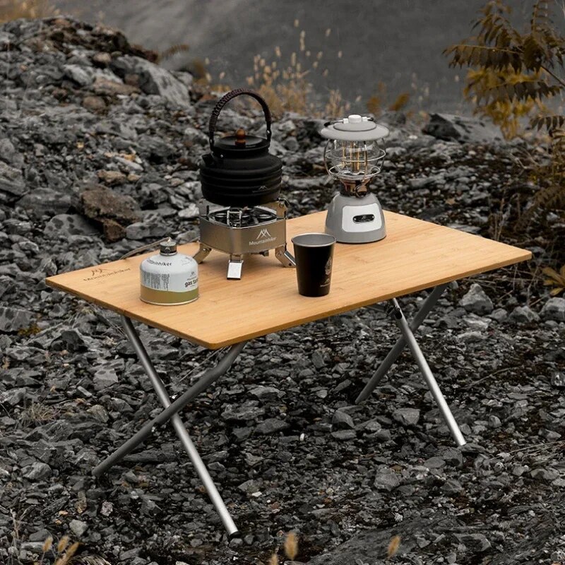 MOUNTAINHIKER açık kamp bambu  - Outdoor Camping Table With Storage incelemesi ve fiyatı