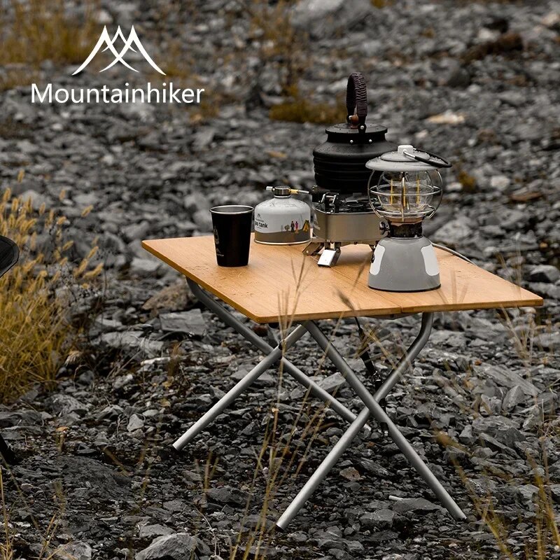 MOUNTAINHIKER açık kamp bambu  - Outdoor Camping Table With Storage incelemesi ve fiyatı
