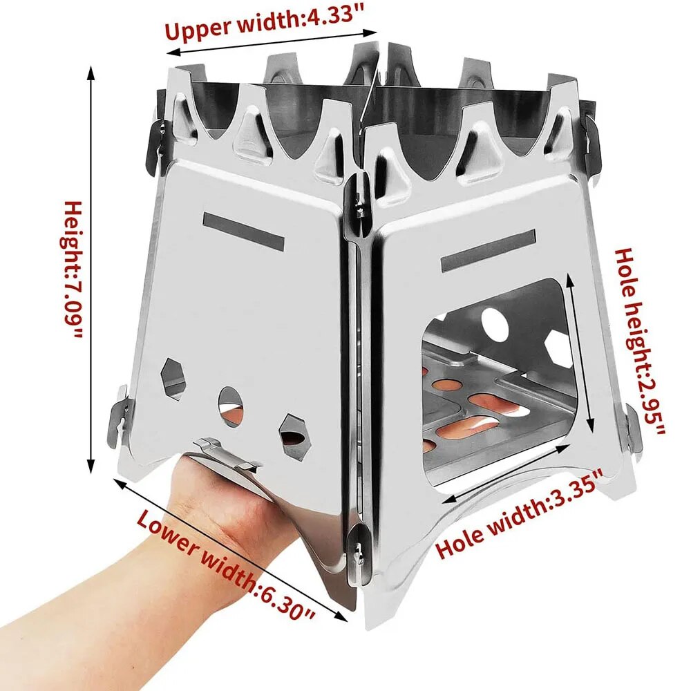 Taşınabilir kamp ahşap soba pa - Outdoor Camping Stove Wood incelemesi ve fiyatı