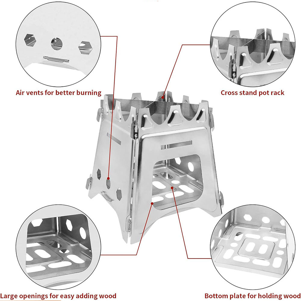 Taşınabilir kamp ahşap soba pa - Outdoor Camping Stove Wood incelemesi ve fiyatı