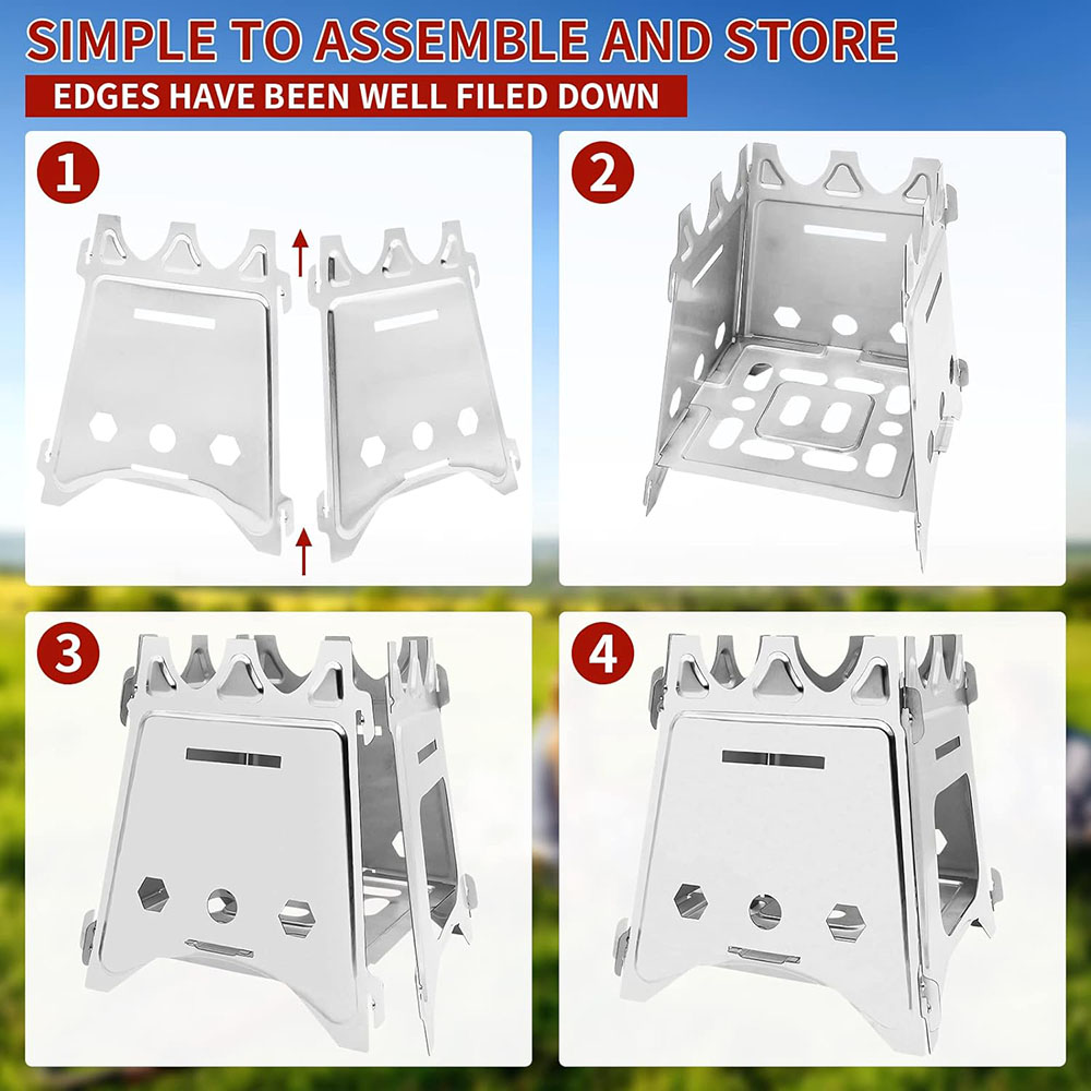 Taşınabilir kamp ahşap soba pa - Outdoor Camping Stove Wood incelemesi ve fiyatı